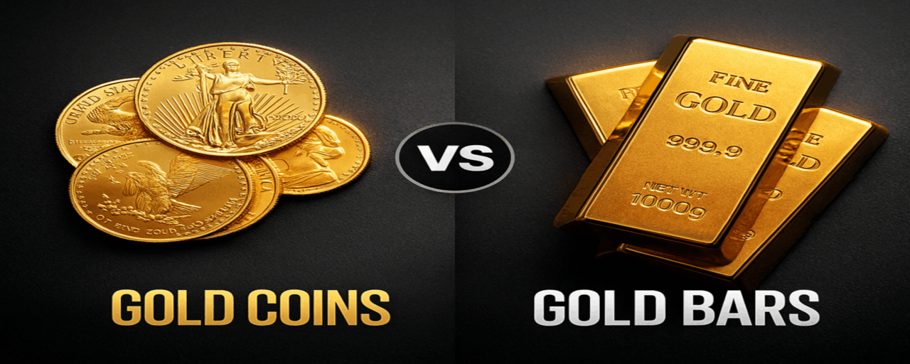 Gold Bars vs Gold Coins
