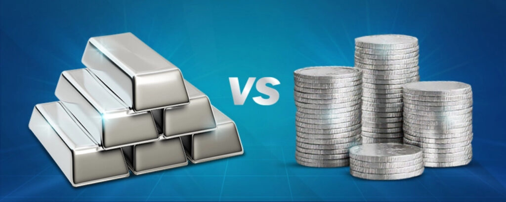 Silver Coins vs Silver Bars